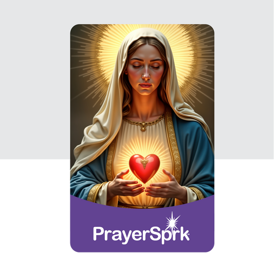 Mother Mary Prayer Card