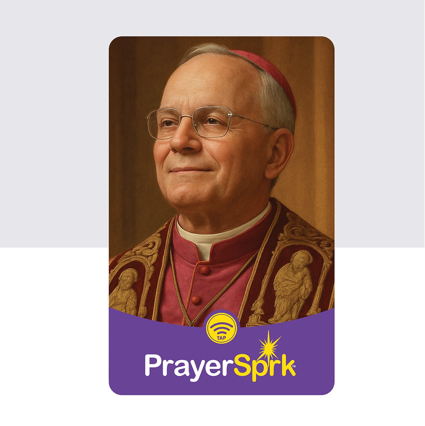 Pope Leo Prayer Card