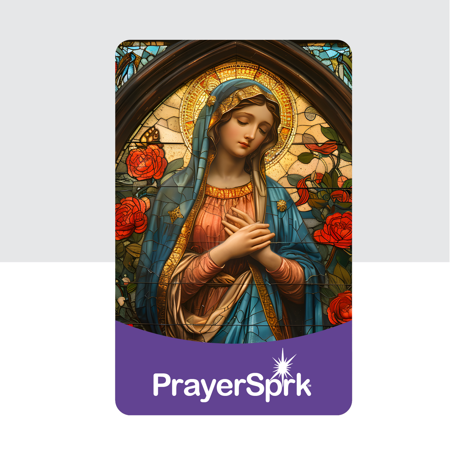 Holy Rosary Prayer Card